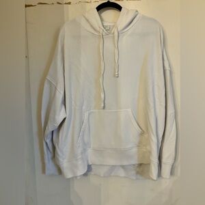 Aerie White Oversized Hoodie